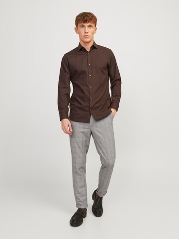 JACK & JONES Slimfit Chinobyxa 'MARCO CONNOR' i brun