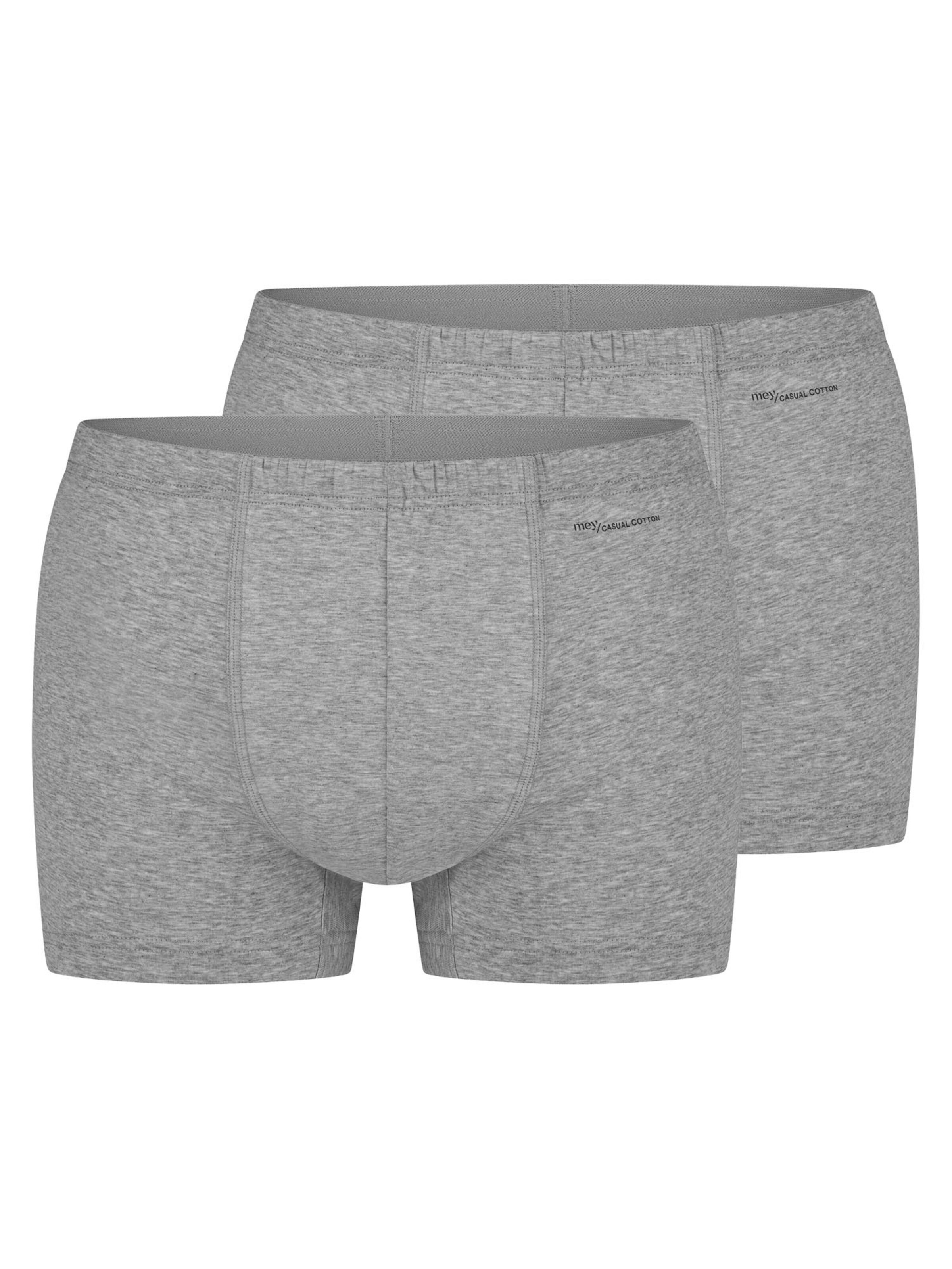 Mey Boxer shorts 'Casual Cotton' in Grey: front