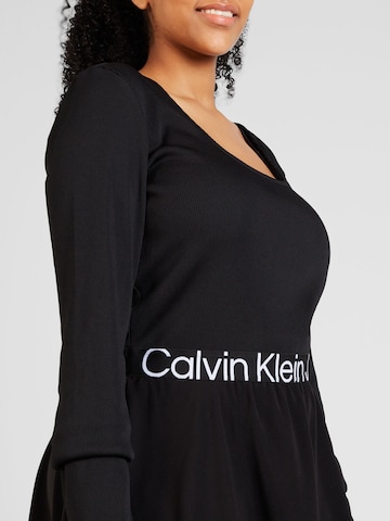 Calvin Klein Jeans Curve Jurk in Zwart