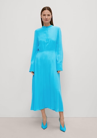 COMMA Shirt Dress in Blue: front