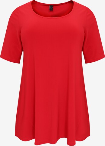 Yoek Shirt in Rood: voorkant
