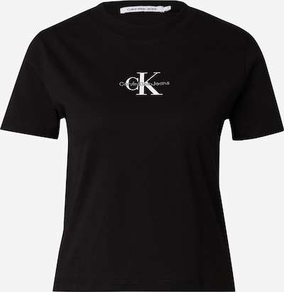 Calvin Klein Jeans T-shirt i grå / svart / vit, Produktvy