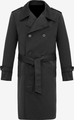 Manteau mi-saison Antioch en noir : devant