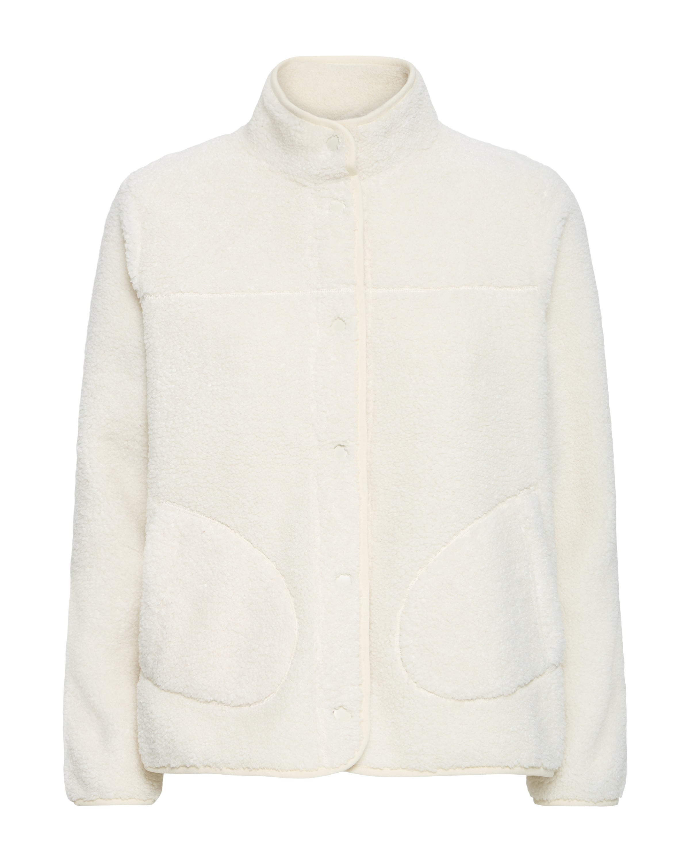 b.young - Chaqueta polar en beige: frente