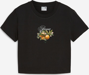 PUMA Shirt 'Fruity' in Zwart: voorkant