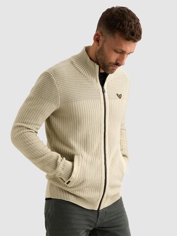 Vestes en maille 'Cardigan with zipper closure and flight pocket' PME Legend en beige