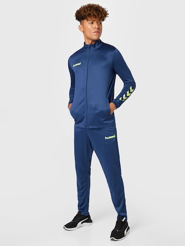 Hummel Tracksuit in Blue: front