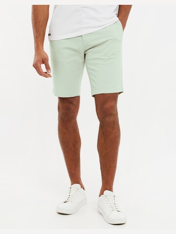 Slimfit Pantaloni chino 'Northsea' di Threadbare in verde: frontale