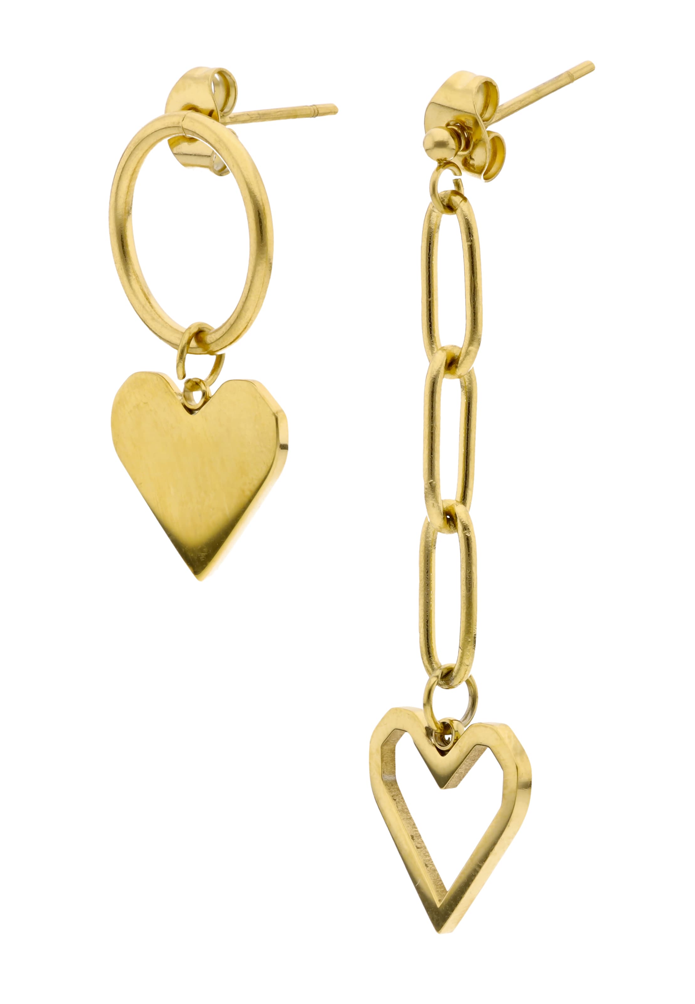 MYMO Earrings in Gold: front