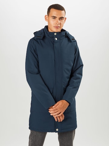 Casual Friday Between-Seasons Parka 'Odin 0018' in Blue: front