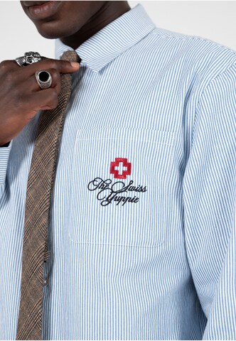 Prohibited Klasický střih Košile 'The Swiss Yuppie' – modrá