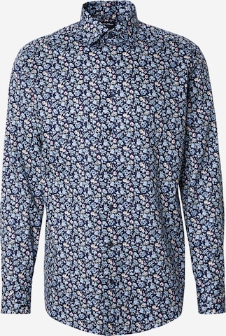 OLYMP Regular Fit Businesspaita värissä sininen: etupuoli