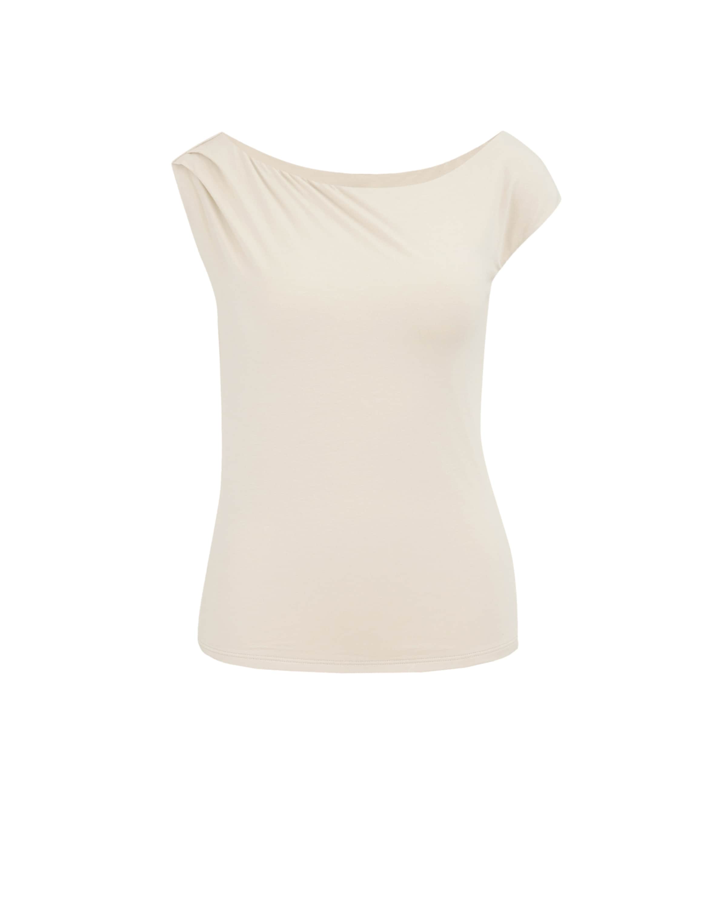 WE Fashion Majica | bež barva: sprednja stran