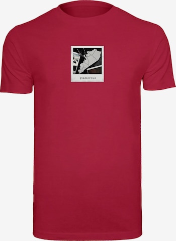 T-Shirt 'Glamorous Memory' Mister Tee en rouge : devant