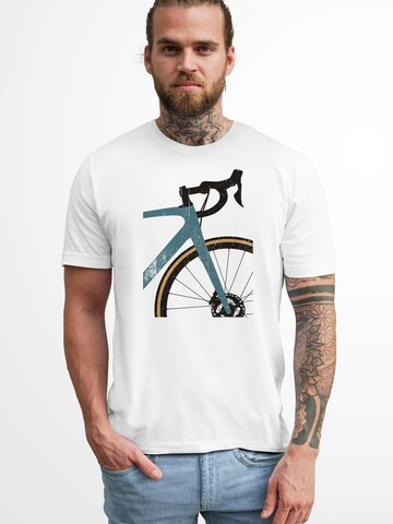 Neverless Shirt 'Rennrad' in White
