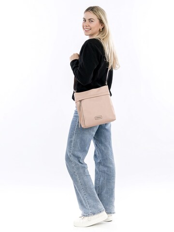 Emily & Noah Skuldertaske 'Ernestine' i beige: forside