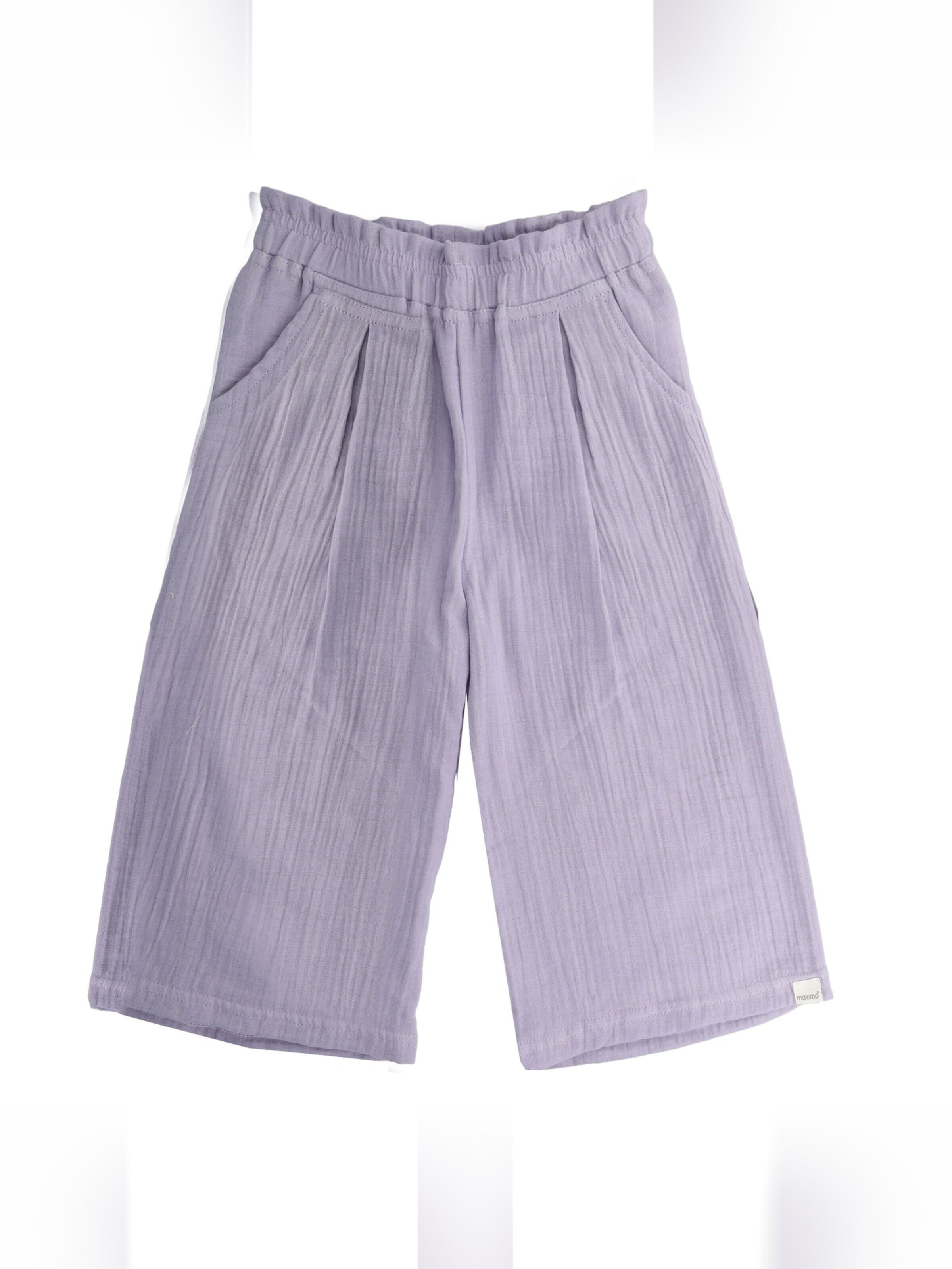 MAXIMO Wide Leg Hose 'GOTS MINI GIRL-Culotte Musselinstoff'‌‌‌‌‌‌‌‌ in Lila: Vorderseite