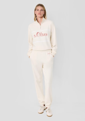 s.Oliver - Tapered Pantalón en beige: frente