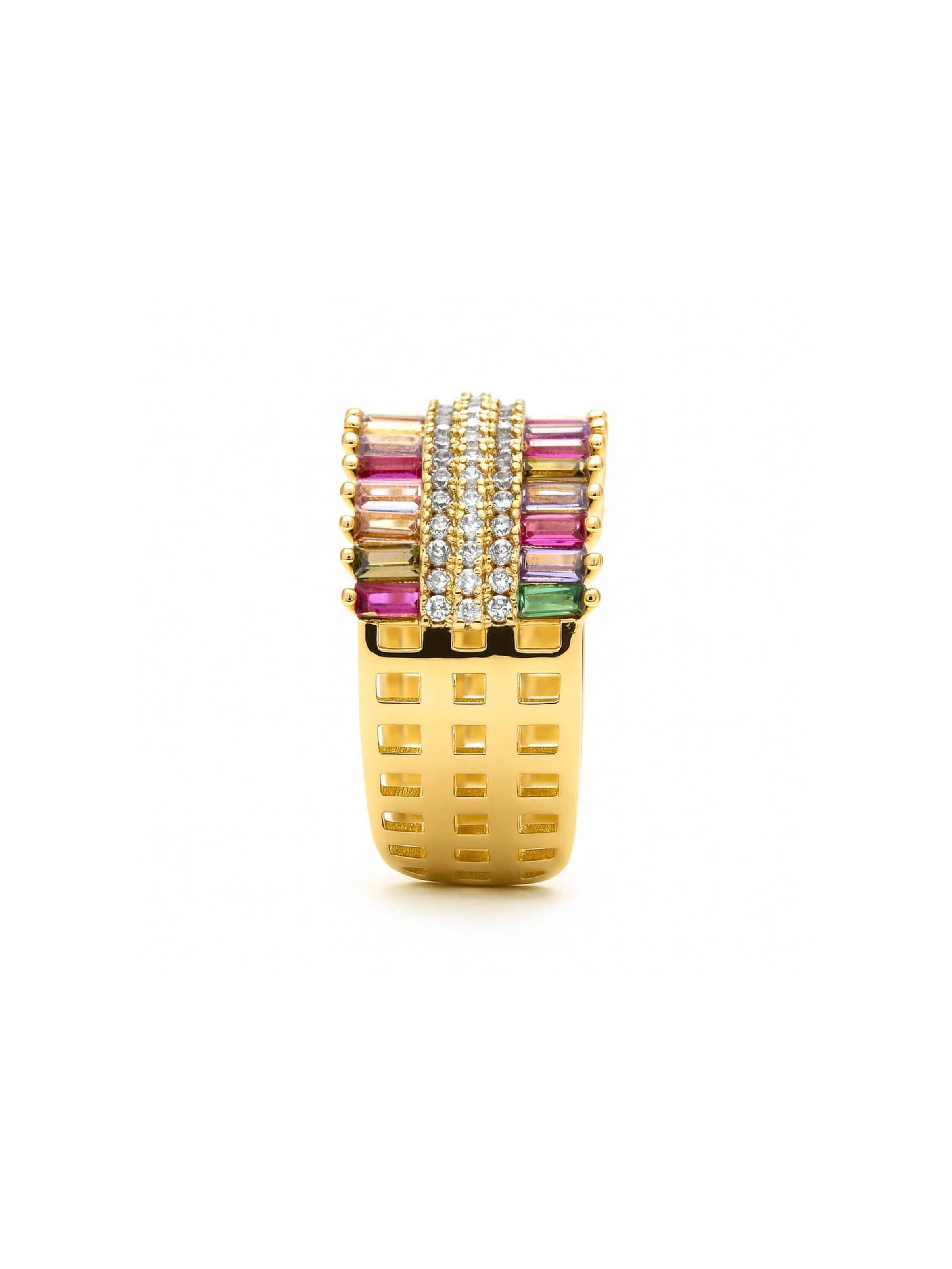 Bague 'Maku' Luxenter en mélange de couleurs : devant