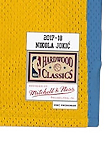 Mitchell & Ness Trikot 'Denver Nuggets Nikola Jokic 2017/18' in Gelb