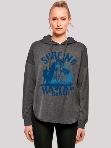 Sweat-shirt 'Hawaii Surf Beach Summer' F4NT4STIC en gris : devant