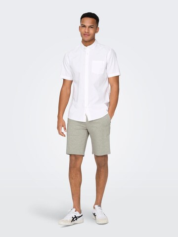 Only & Sons Regular Shorts 'Mark' in Grau