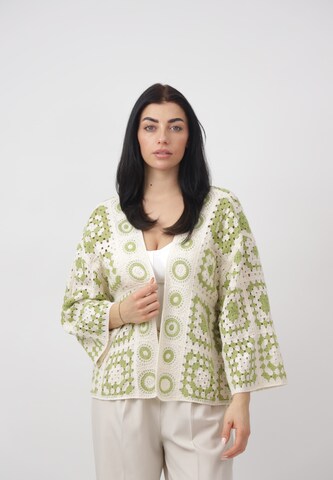 Cardigan Elara en vert : devant