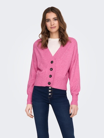 Cardigan 'Ibi' ONLY en rose : devant