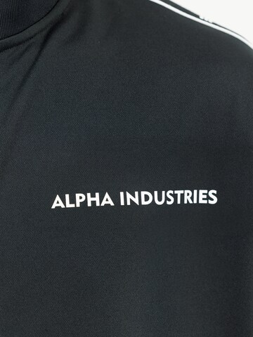 ALPHA INDUSTRIES Sweatjacke in Schwarz: Vorderseite