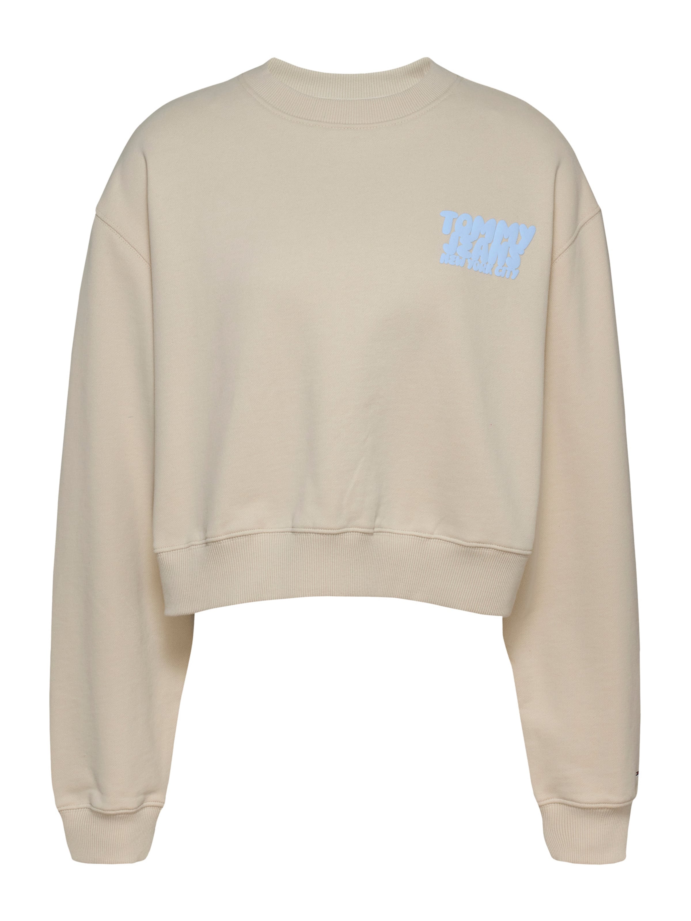 Tommy Jeans Sweatshirt in Beige: front