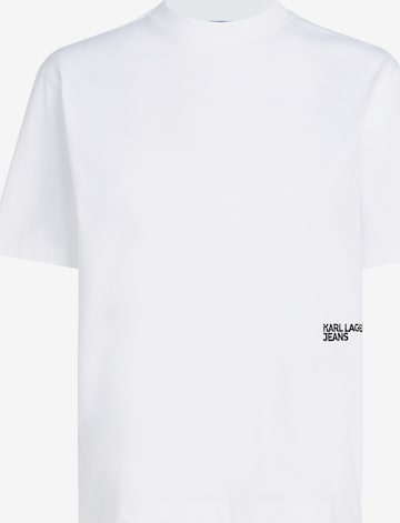 T-shirt KARL LAGERFELD JEANS en blanc : devant