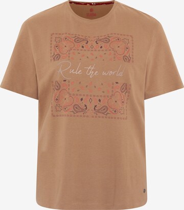 Oklahoma Jeans Shirt in Brown: front