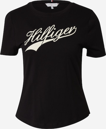 T-shirt TOMMY HILFIGER en noir : devant