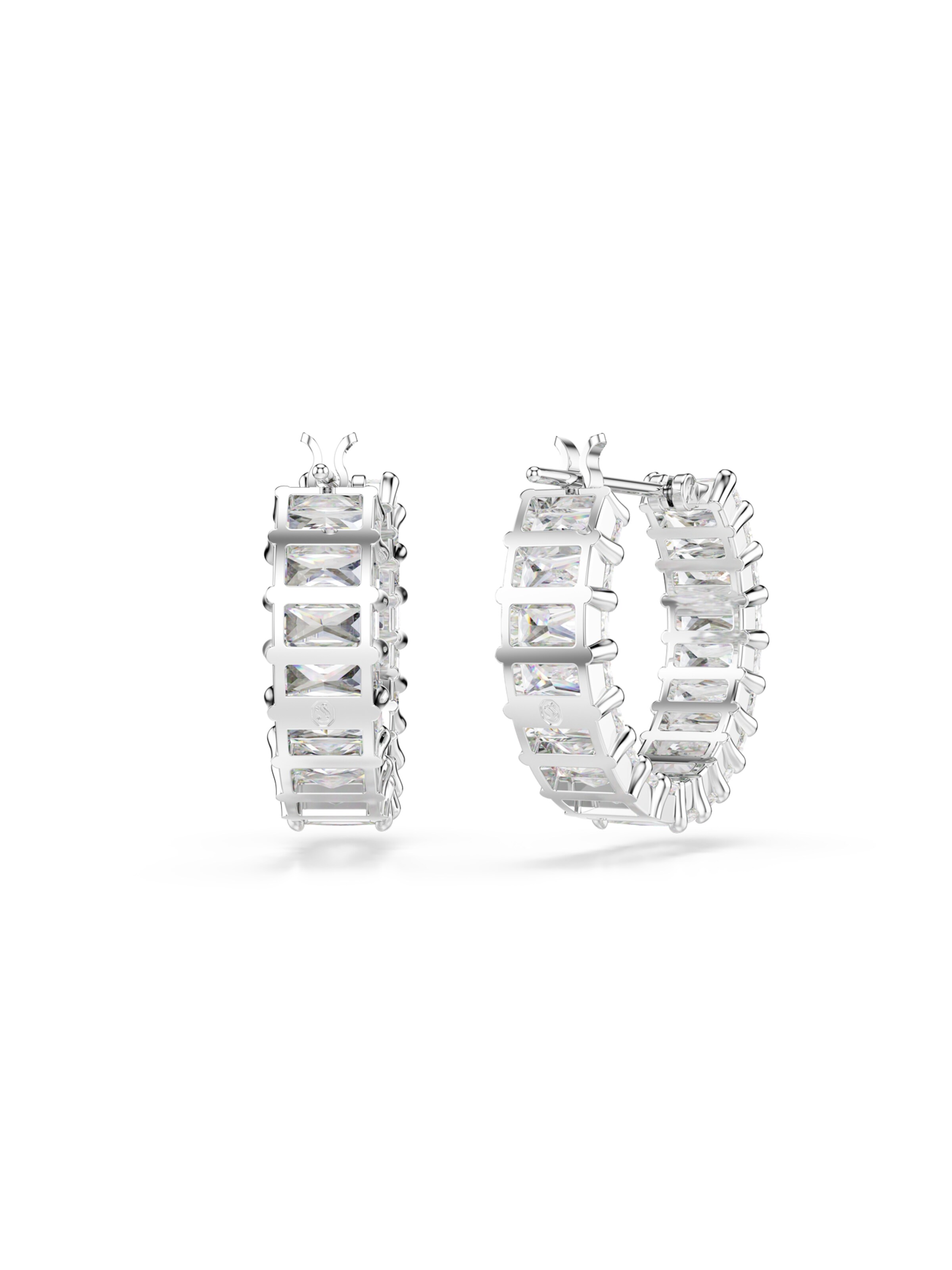 Swarovski Σκουλαρίκια 'Matrix' σε ασημί