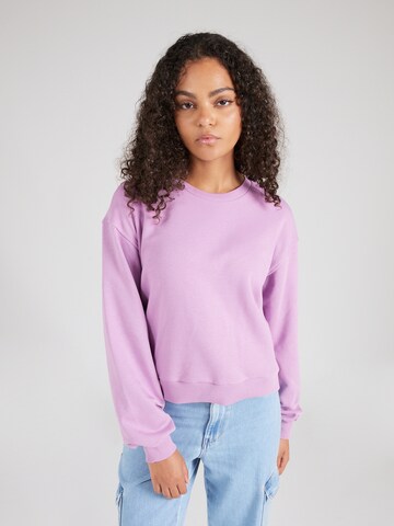 NÜMPHSweater majica 'MYRA' - ljubičasta boja: prednji dio