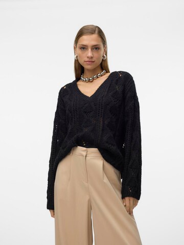 VERO MODA Sweater 'NEWERIN' in Black: front