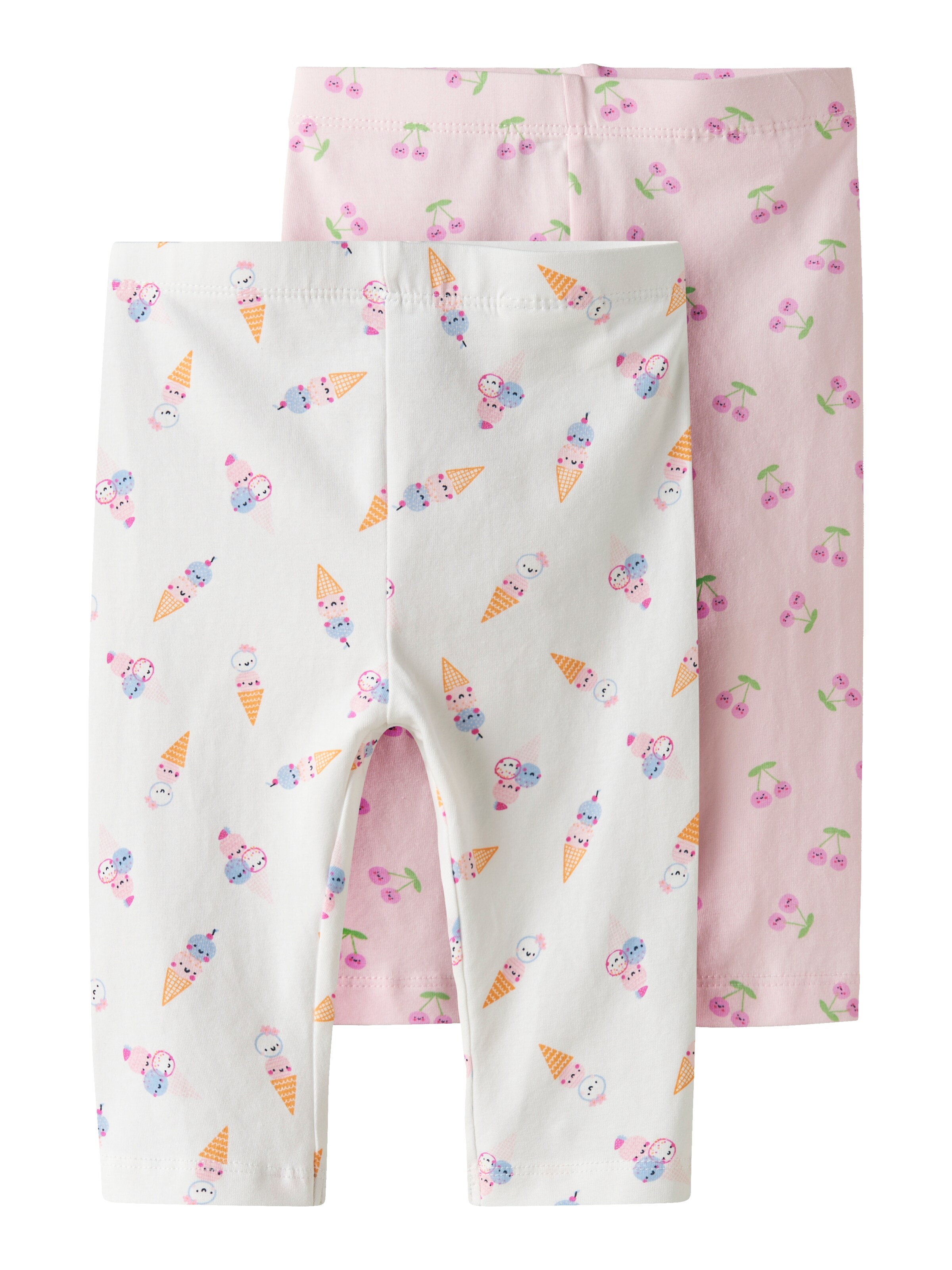 Skinny Leggings 'NMFVivian' de la NAME IT pe roz: față