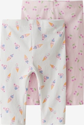 NAME IT Скинни Леггинсы 'NMFVivian' в Ярко-розовый: спереди