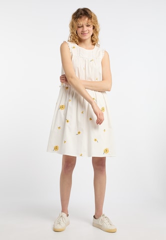 Robe d’été DreiMaster Vintage en blanc