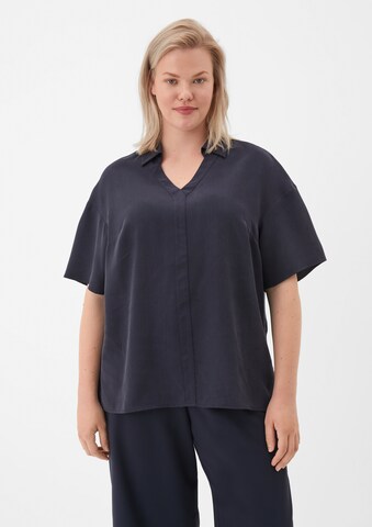 TRIANGLE Blouse in Blauw: voorkant