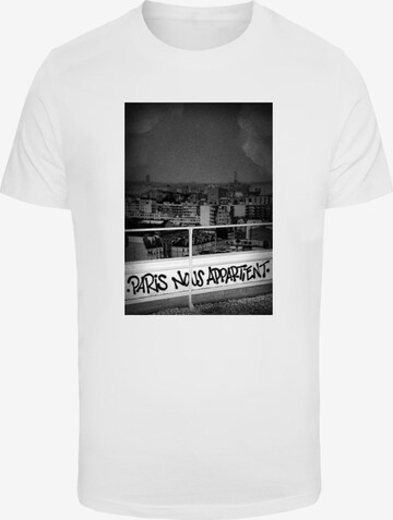 Mister Tee Shirt ' Paris ' in White: front