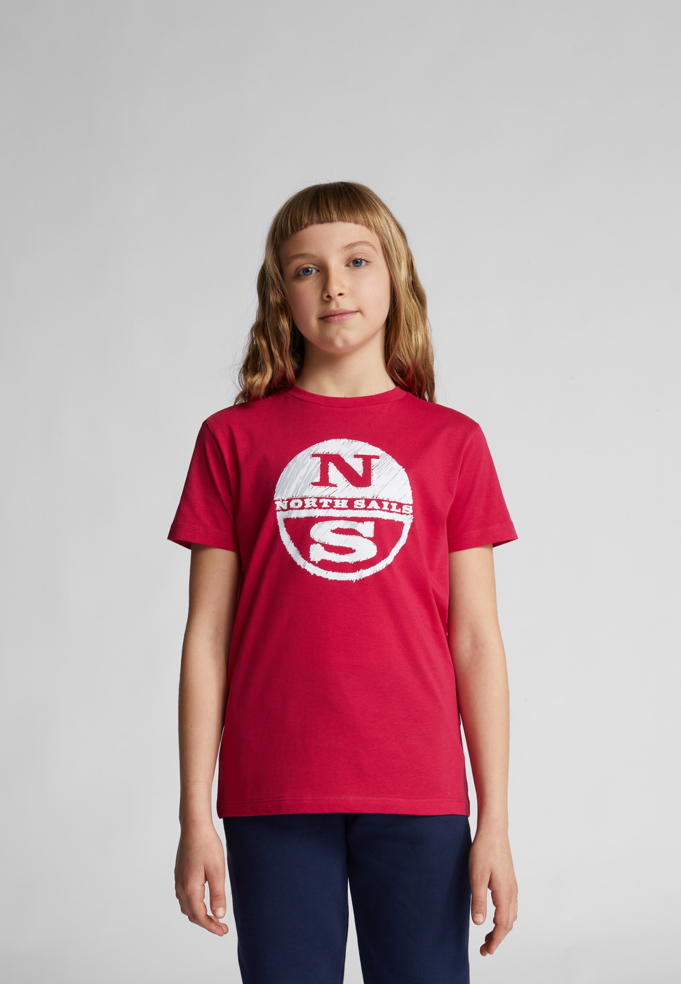 Kinder Teens (Gr. 140-176) North Sails Baumwoll Jersey-T-Shirt in Rot - FX32185