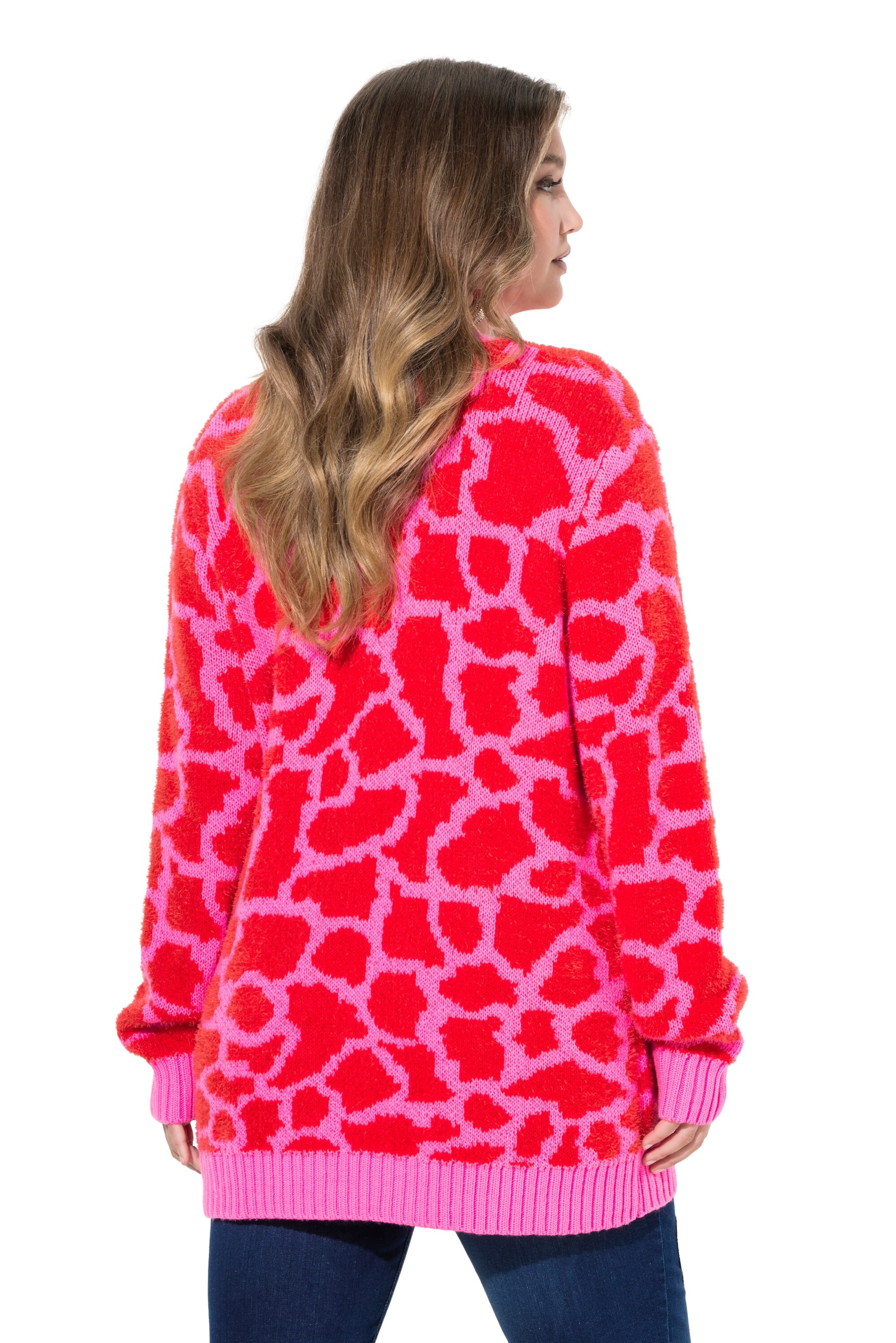 MIAMODA Knit cardigan in Pink