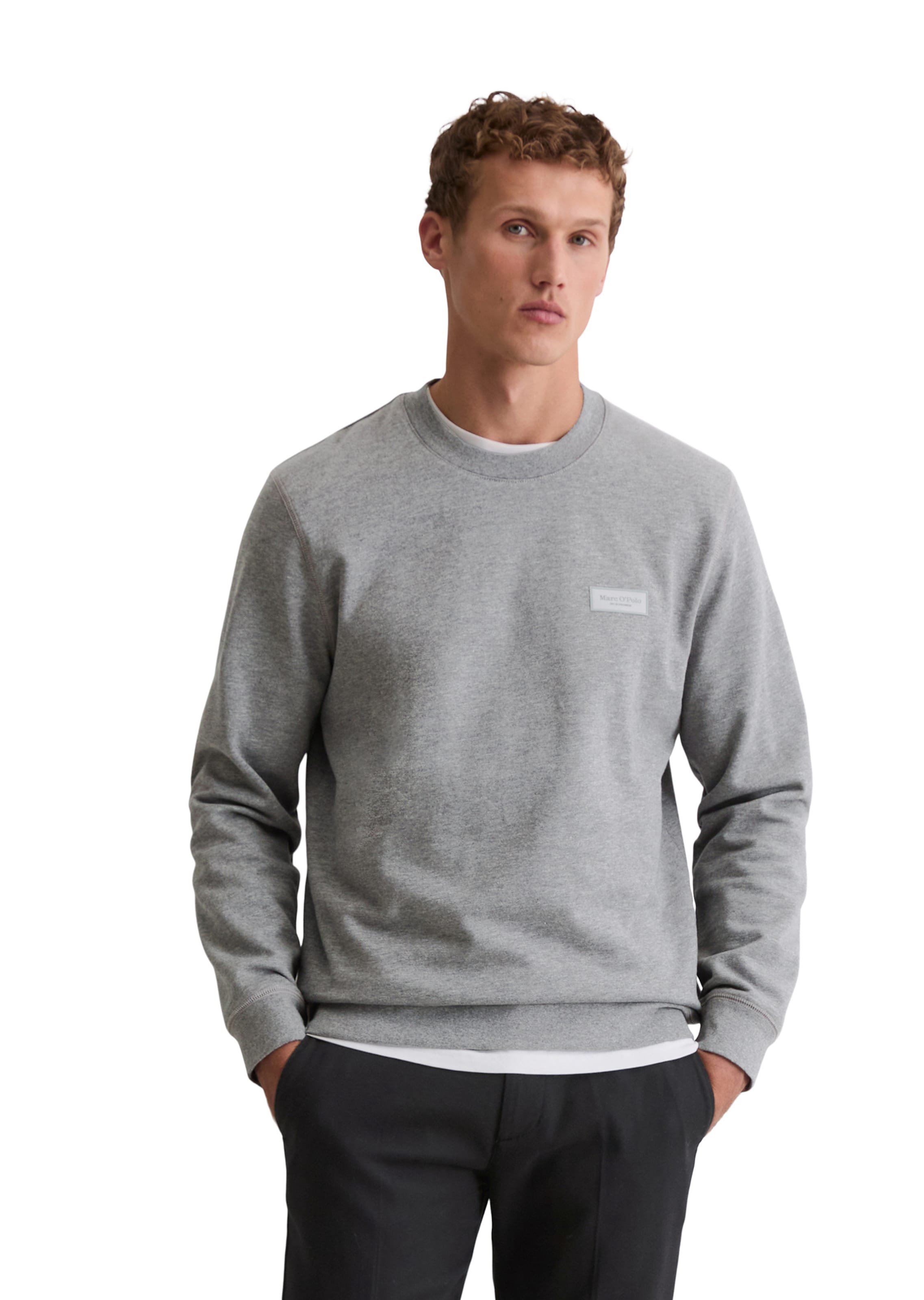 Marc O'Polo Sweatshirt in Grey: front
