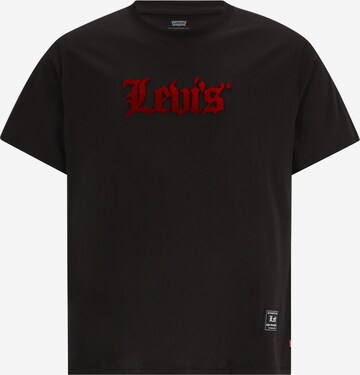 Levi's® Big & Tall Shirt 'Relaxed Fit Tee' in Black: front