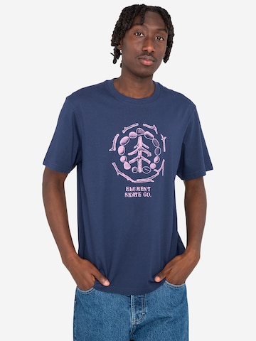 T-Shirt 'FINDINGS' ELEMENT en bleu : devant