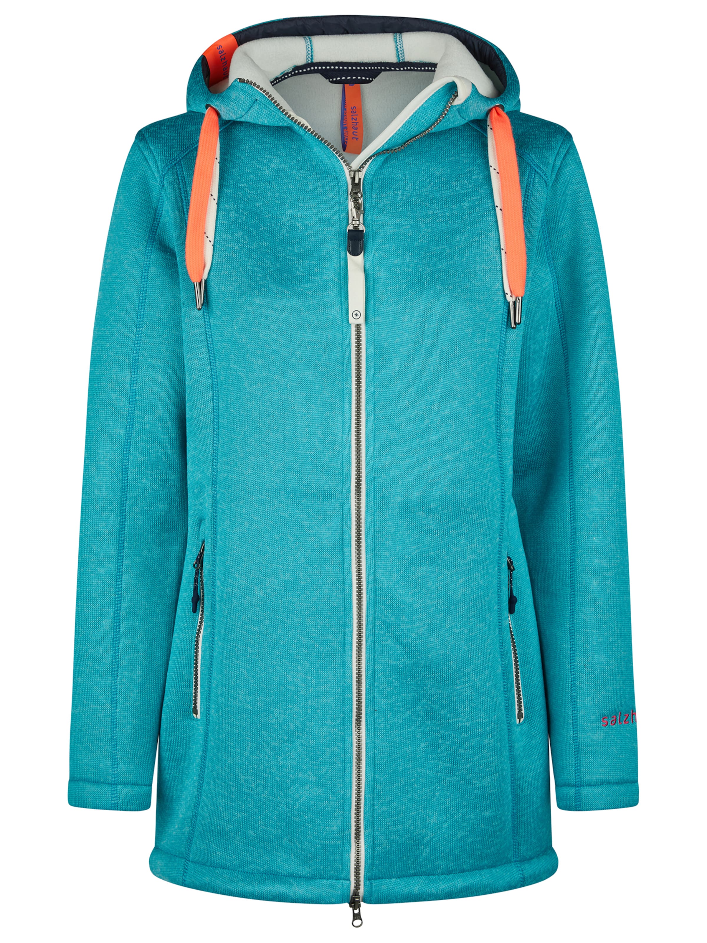salzhaut Fleece jas 'Tärgern' in Blauw: voorkant