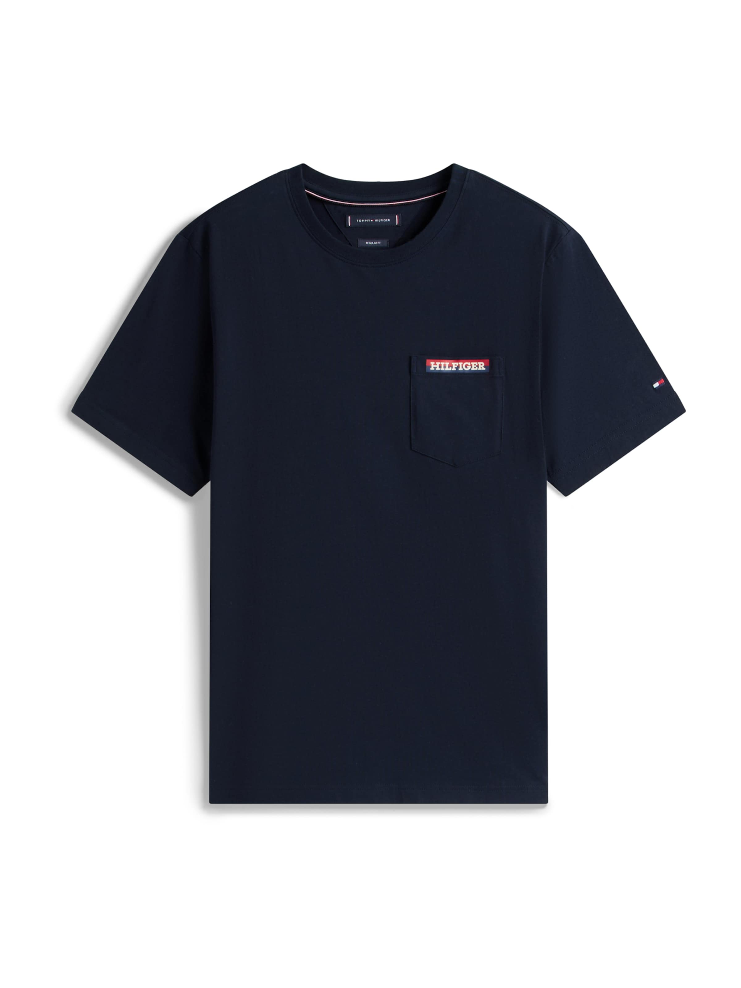 Tricou &#x27;AMERICANA&#x27; de la TOMMY HILFIGER pe albastru: față