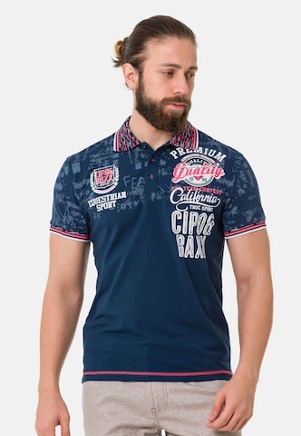 CIPO & BAXX Shirt in Blauw: voorkant