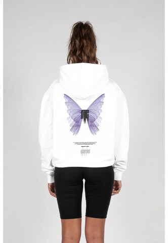 MJ Gonzales - Sudadera 'METAMORPHOSE V.2' en blanco: frente